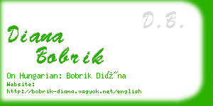 diana bobrik business card